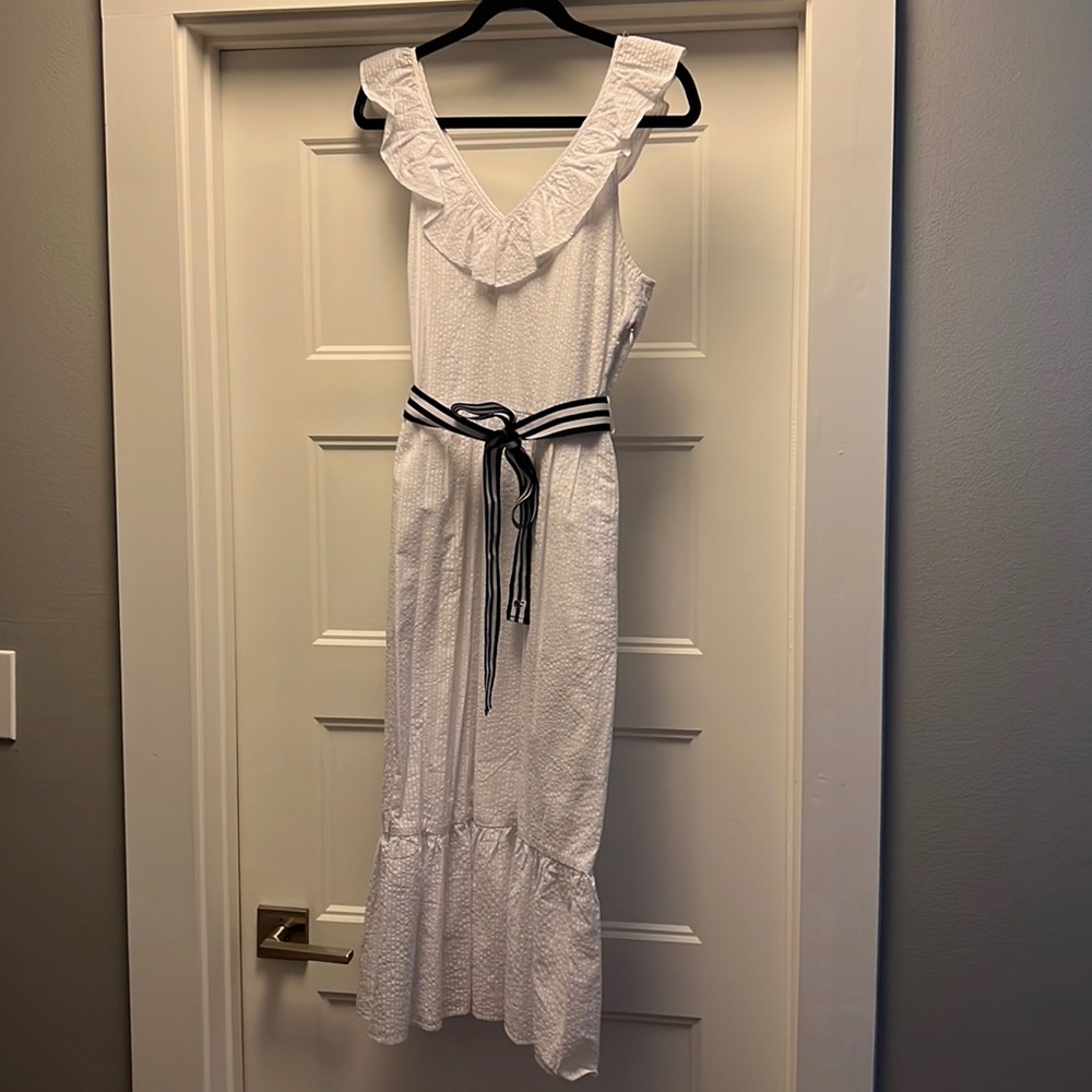 Vineyard Vines for Target white seersucker dress size small
